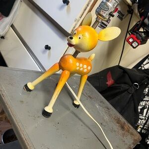 Vintage “Bambi” Deer Lamp